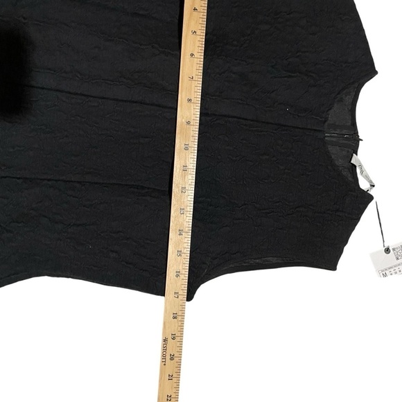 Zara textured black Mini Dress-Size 10-Fits more Size 8-NWT-Shift Dress - Picture 9 of 10